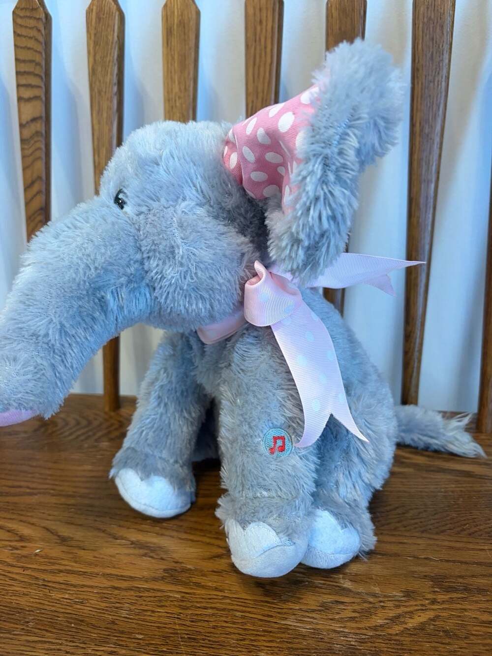 Cuddle Barn Animated Musical Elephant Plush